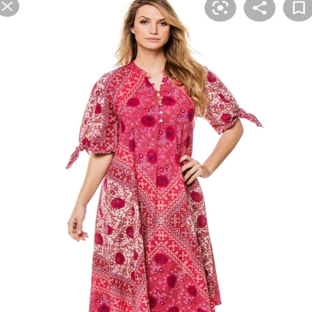 Matta Manasi dress wine floral NWT small